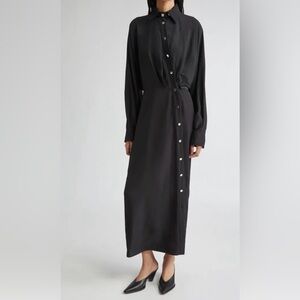 SportMax Maranta Long Sleeve Maxi Shirtdress
